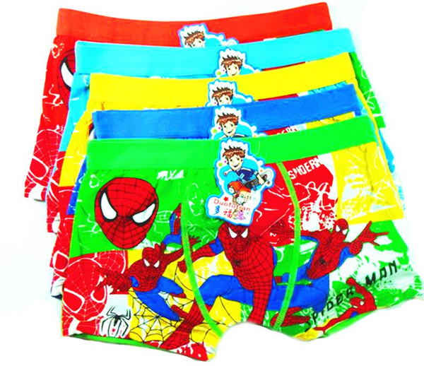 Baby boy cartoon underpants new design cotton spiderman underwear kids boys summer cartoon shorts free shipping