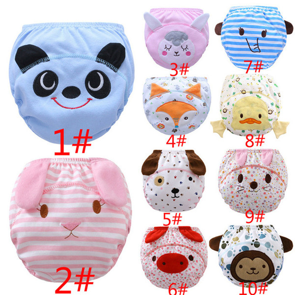 10 designs cartoon baby training pants waterproof diaper pant potty toddler panties newborn underwear Reusable training pants JC345