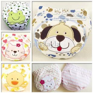 Brand Newborn Baby Study Diapers Pure cotton 3 layer cartoon toddler boys girls Briefs QS125