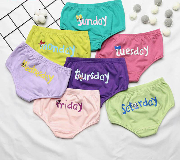 Girls Briefs 2019 new cotton Girls Underwear letter Kids Panties Children Underwear Childrens Briefs Toddler Underpants Briefs 3-8year