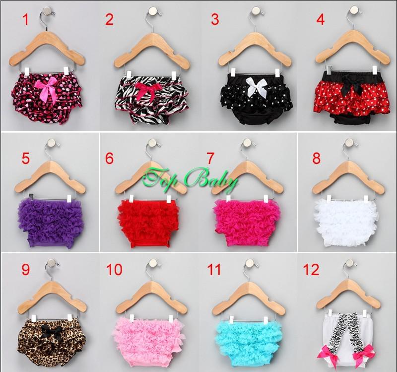 Hot! 15pcs Infant Baby Girls Lace Bloomers Chiffon Ruffle Pettiskirt Panties Toddle Kids Underpants