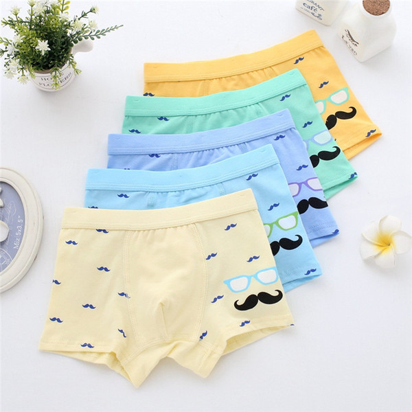 10Pcs/Lot Boys Cartoon printing underwear Boy's flat panties kids underpants Suitable for 3 to 10 year old boys Children's Fashion Underwear