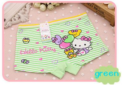 Free - freight girl cartoon cute cat girl child boxer shorts soft cotton panties