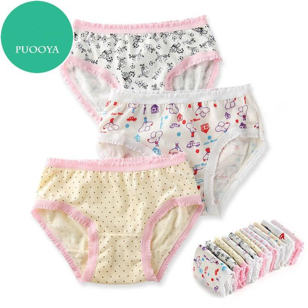 Toddler Girls Underwear Fashion Kids Cute Lace and Printing Underwear Hot Children Breathable and Comfortable Underwear