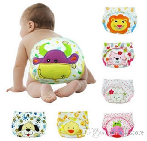 3 layers cartoon baby training pants waterproof diaper pant potty toddler panties newborn underwear Reusable training pants