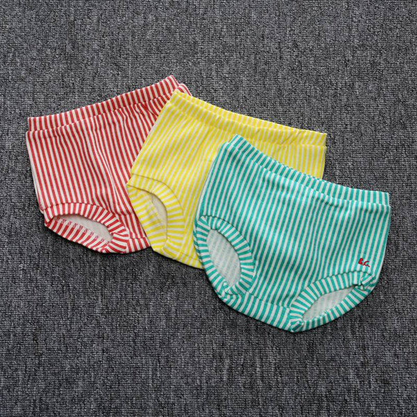 INS Infant Shorts Stripe Design Baby PP Pant Training Pants Summer Baby Learning Pants Washable Baby Cotton Underwears Girls Triangle Pant