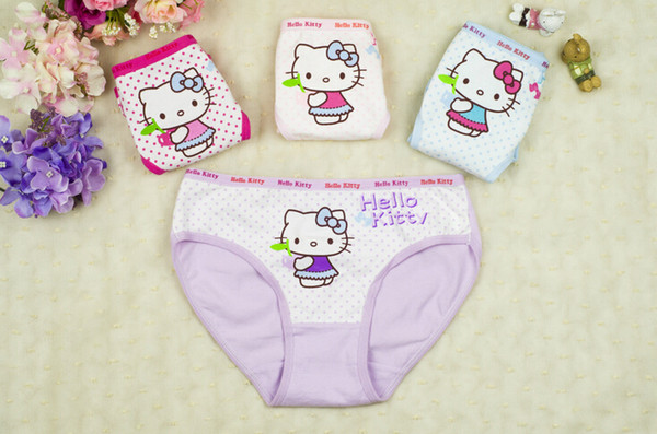 Hot sale Hello Kitty Kids Baby Girls Boxer Briefs Cotton Top Quality Underpants Soft Breathable Shorts for 2-10T