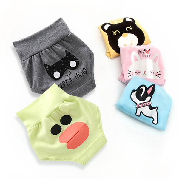 Baby Underwear Underpants PP Pants for Kids Briefs High Waist Navel Protection Cotton Mini Pants for Infant Cartoon Trousers