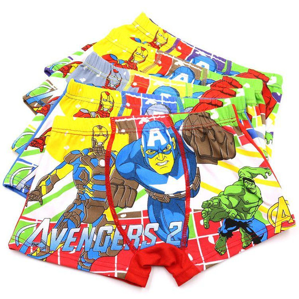 5 Pcs/lot Hot Sell Cotton Boys Underwear Cartoon Children's Panties Baby Kids Boxer Underpants Briefs Boy Underware 7 Kind Style