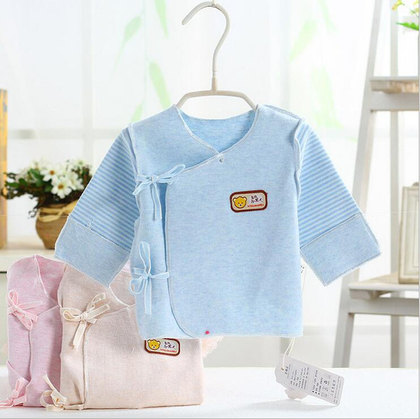 Free Shipping New newborn coat clothes cotton 0-3M baby monk Clothes lace-up coat keep warm underwear