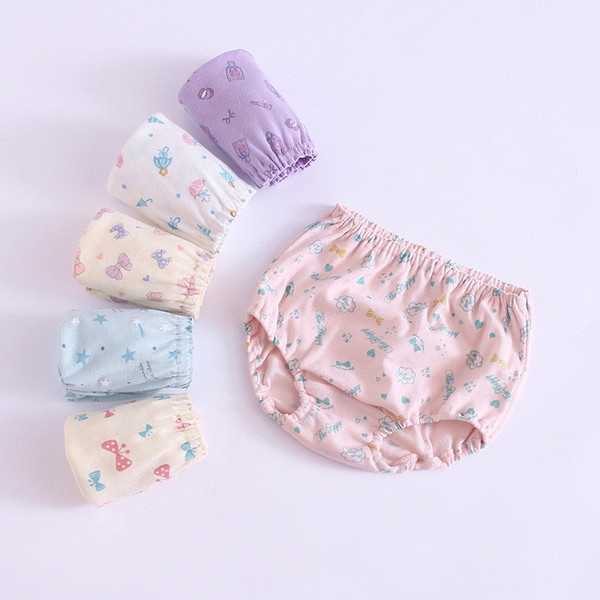 2018 summer girls briefs cotton girls' underwear cute panties 3pcs/bag chp20003