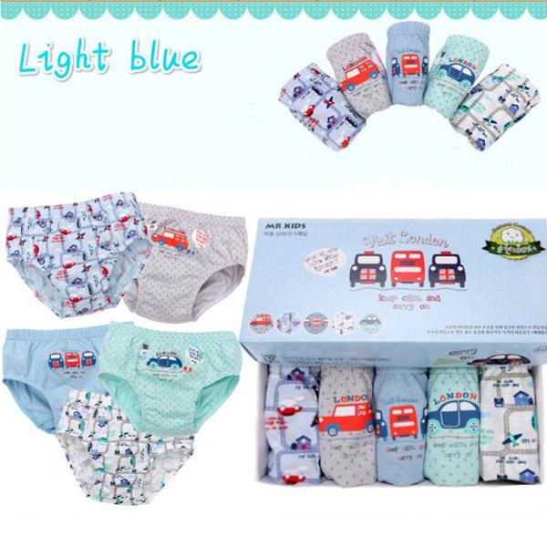 Free Shipping 5PCS/Lot 6 Style Cute Cartoon Kids Underwear Cotton Comfortable Baby Panties Breathable Short Pants Briefs KC151