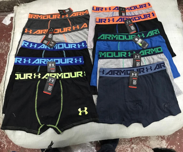 Men Brand UA Underwear Fashion Under Boxers Breathable Cotton Underpants Overszied Shorts Male Cuecas Armor Tight Waistband Ultra Underpant