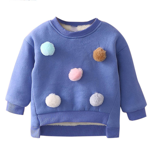 FASHION Toddler Kids Baby Girls Clothes Long Sleeve Warm Pullover Tops T-Shirt Blouses Y110730