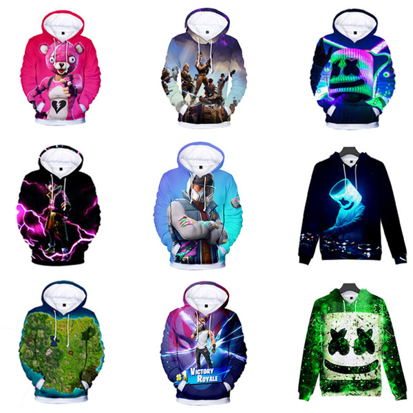 Boys Girls Sweatshirts Spring Autumn Kids Printing Marshmello DJ Spring Fall 3D Hoodie Sweatshirt Pullover Tops Clothing