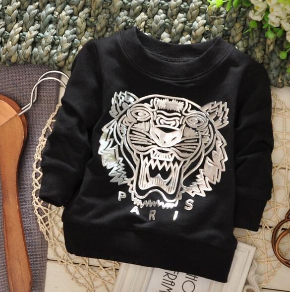 (1piece /lot) 100% cotton 2015 The tiger head baby outerwear