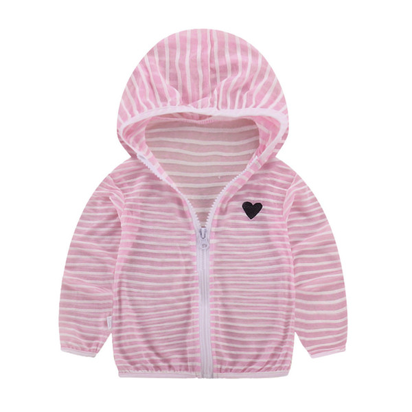 Various Colors Toddler Summer Sunscreen Jackets Kids Sudadera Baby Boy Hoodie Girls Hooded Outerwear Zip Coats Drop Shipping free shipping