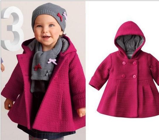 Baby Hoodies Girl jackets Girls Winter Coat kids clothing children overcoat sweatshirts Christmas clothing outwear outfit D0078