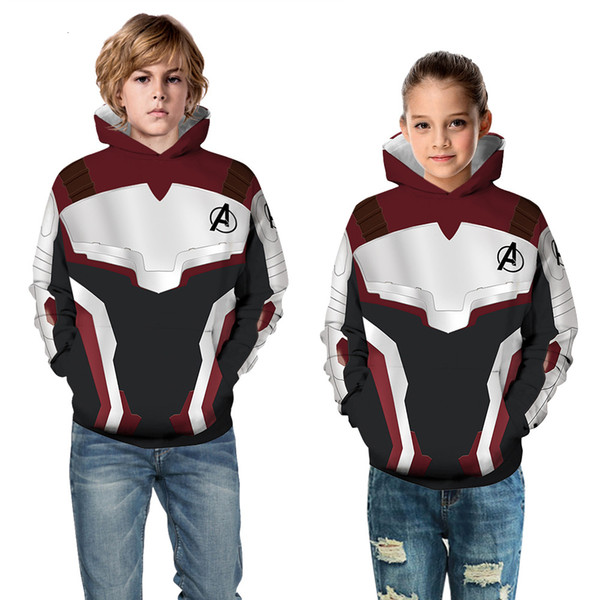 Boys Avengers Endgame Realm Cosplay 3D Hoodies For Girls Moleton Kids Sweatshirt Clothes Captain Costumes Hoodie Infantil OutfitMX190916