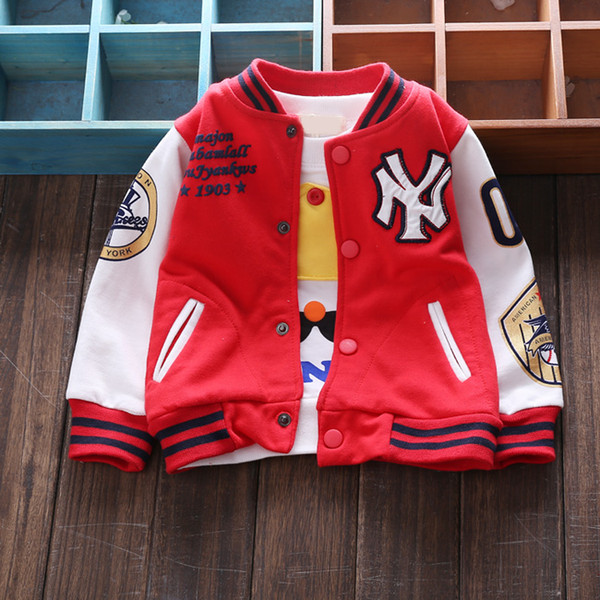 Wholesale- (1piece /lot) 100% cotton 2016 new style sport hoodies kids (1-3 year old )