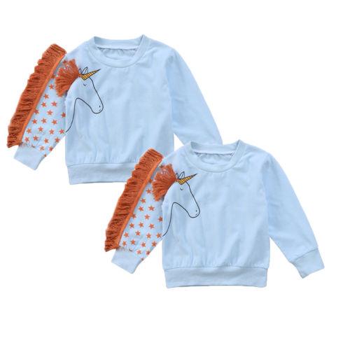 Children Enfant Boys Girl Print Warm Long Sleeve Hoodies Top Sweatshirts Baby Girls Boy Kids Shirt Clothes Sweatshirt Pullover