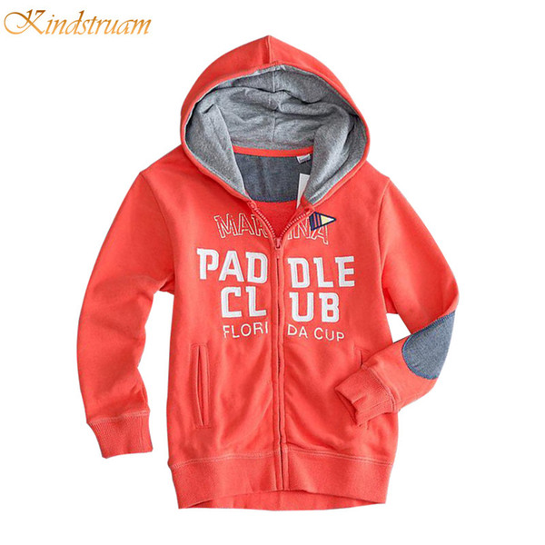 Wholesale- 2016 Active Sports Hoodies for Boys & Girls Letter Printed Children Hooded Coats Spring & Fall Kids Brand Outerwear, HC737