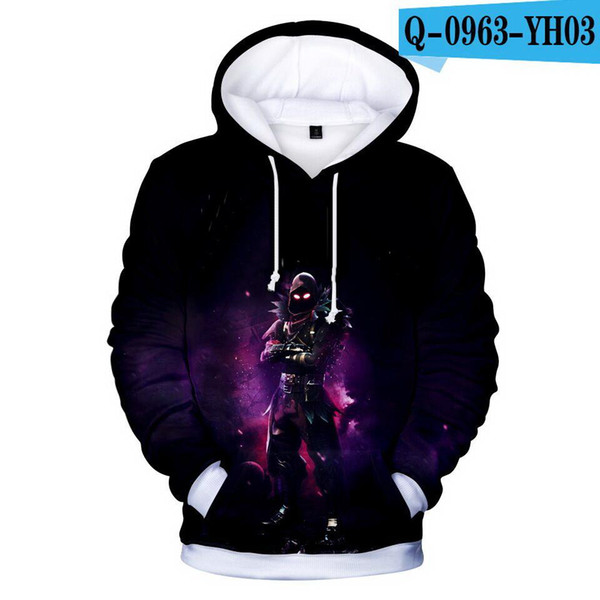 Cool Boys Girls Hoodies Teenagers Spring Autumn Outerwear Kids 3D Print Hooded Sweatshirt Clothes Children's Pullover Tops