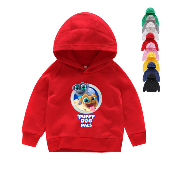 Boy Funny Cartoon Puppy Dog Pals Printed Hoodies Girls Hoodies & Sweatshirts 2T-8T Kids Hoodies & Sweatshirts Clothes Children