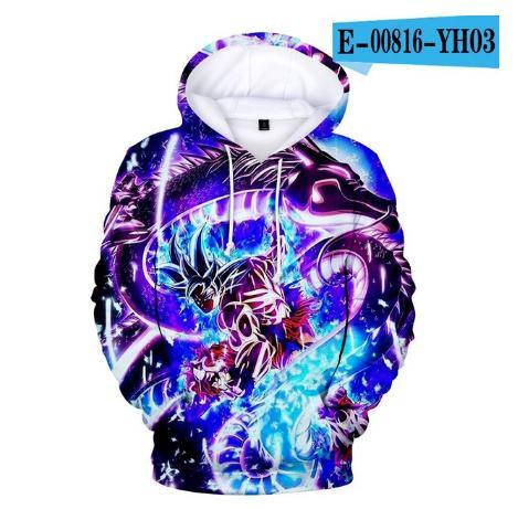 Fashion Casual Cool Boy's 3D Hooded Hoodies Dragon Ball Sweatshirts Go Ku Sudadera Dragon Ball Hoodie kids Polluvers Z Pocket