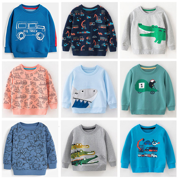 Quality 100% Terry Cotton Sweaters New 2019 Brand Baby Boys Clothes Children Clothing Bebe Kids Sweatshirt t shirts Hoodies Boys CJ191129