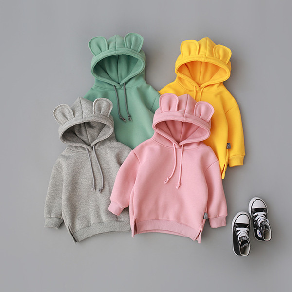 Retail Boys girls candy casual hooded jacket kids designer hoodies Sweatshirts Fashion Pullover coats outwear children boutique clothing