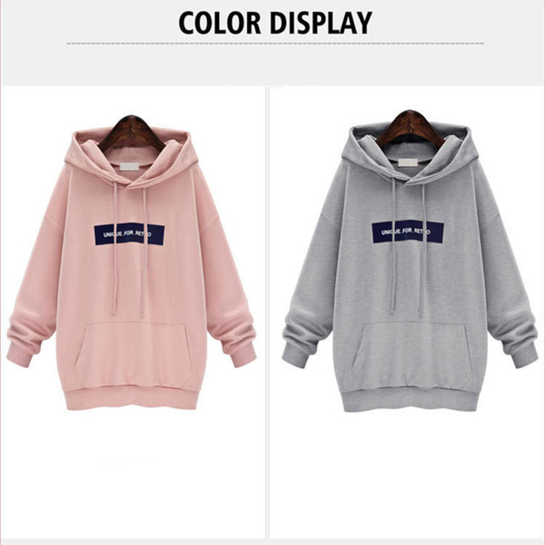 Women Sweatshirt Long Sleeve Hooded Pullover Hoodie Autumn Sweater Warm Hoodies Tops Fashion Korean Version Sports Looseness New