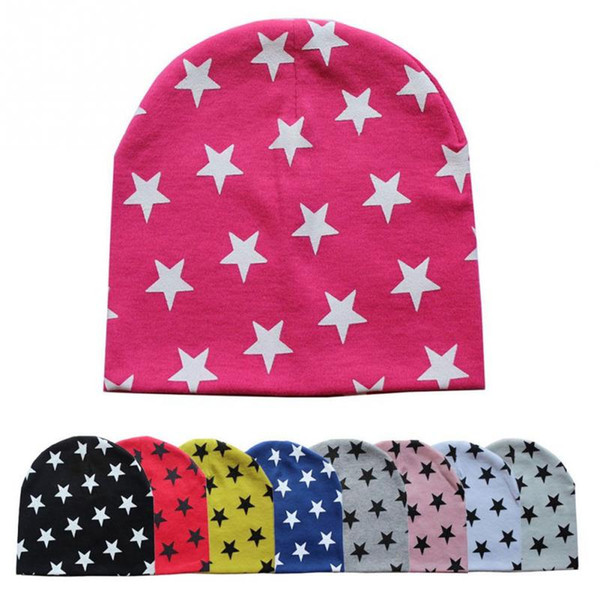 Kids Winter Warm Sports Cap Toddler Infant Outdoor Crochet Knit Hat Baby Outfitting Star Print Beanie Caps