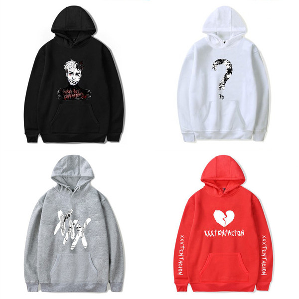 Mens Hip-Hop Hoodies Rapper XXXTentacion Commemorative Sweatshirts Women Street Trend Cotton Pullover For Boys Girls Youth Clothing B38