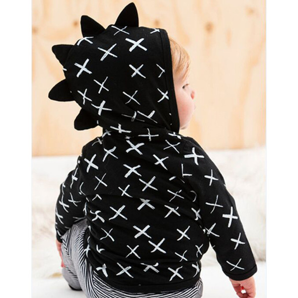 Kids Zipper Hooded Outwear Clothes dinosaur Girls boy Coat Hoodies Baby Jacket Children Clothing Outwear