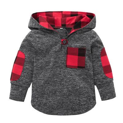 Baby Floral lattice Hoodies Sweatshirt children Boys Girls plaid Tops spring Autumn T shirts Kids Clothing hot sell