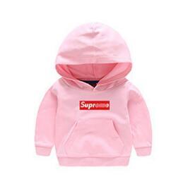 Spring children pink tide Hoodies With box logo Box Hip Hop Sweatershirt with long sleeves printed Pullover Oversize For boys girls