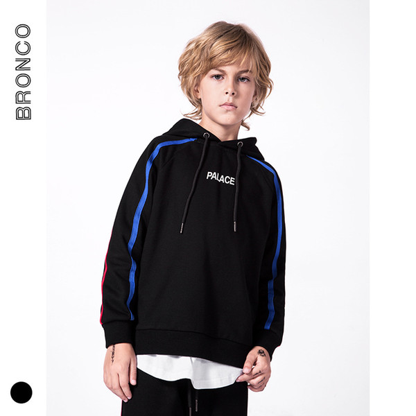 Autumn and Winter New products Tide Boys' Hood Garment, letter-printed Children's Warehouse Costume