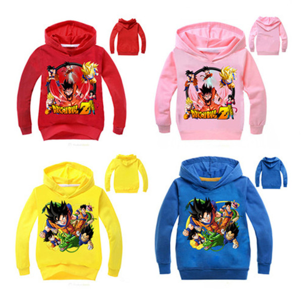 Boys Girls Dragon Ball Z hoodie 2018 New Children Cartoon Long sleeves t shirt Hoodies Baby kids clothing 10style B11