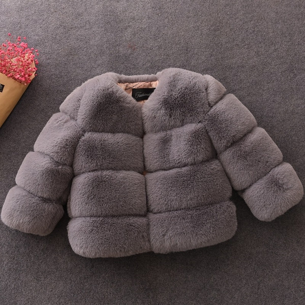 2019 baby jacket / Kids coat / Baby girl faux fur coat MX191024