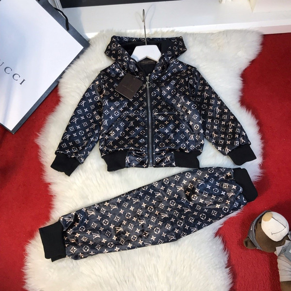 clothes baby baby boy clothes Simple personality printing Brand pearl Cardigan pullover Cost price wholesale