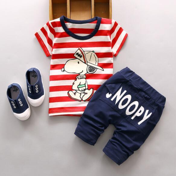 Kids Baby Boy Girls Cotton Dog T-shirt + Pants 2Pcs Set children Toddler Clothes Set Outfits