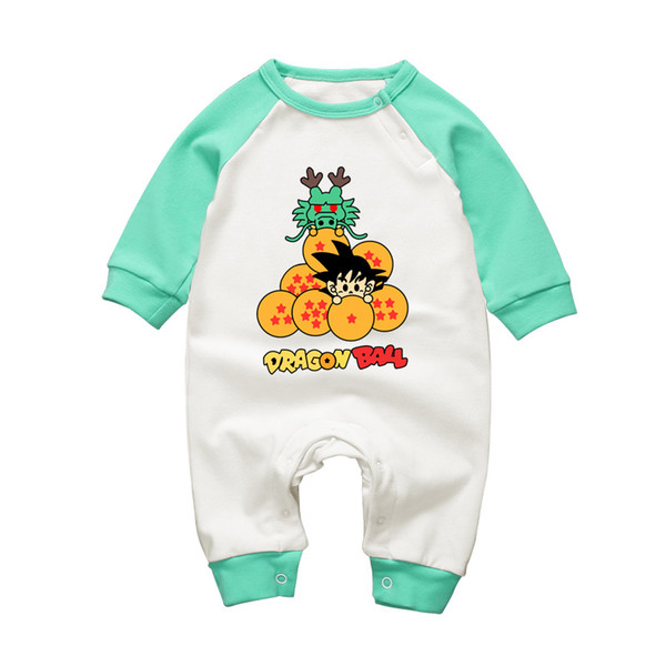 2017 Autumn Winte Rbaby Romper Long Sleeve Anime Dragon Ball Babies Body Clothing Cotton Newborn Baby Boy Girl Jumpsuit Clothes J190524