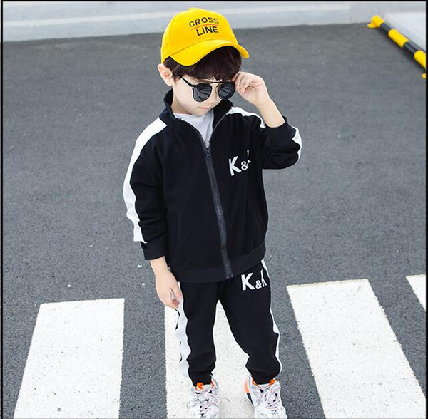 brand Boys 2-7 years Girls Suit Tracksuits sweater Clothing Set Hot Fashion Spring Autumn Children's Dresses Long Sleeve Sweater