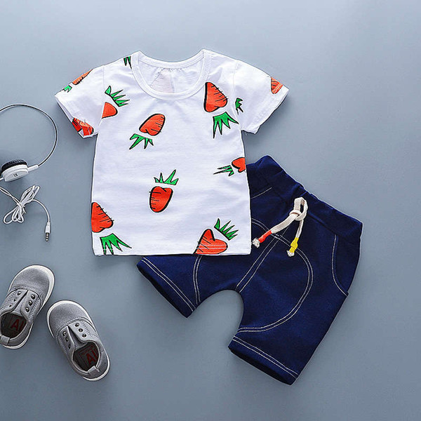 good quality Baby Boy Clothing Set Kids Clothes Children's Clothes for Boys Short+Jean Pant 2Pcs Causal kids Costume Tracksuit Set