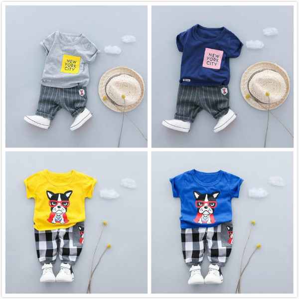 2pcs/Set Baby Boy Clothing Set Summer T-shirt + Shorts Infant Clothes Baby Girls Clothing Cotton Short Sleeve Baby Boy Clothes