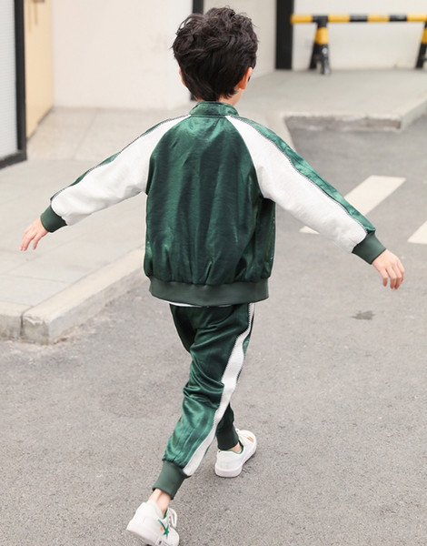 Children's wear 2019 spring and autumn boys sports pants children's trousers casual in the big children with box