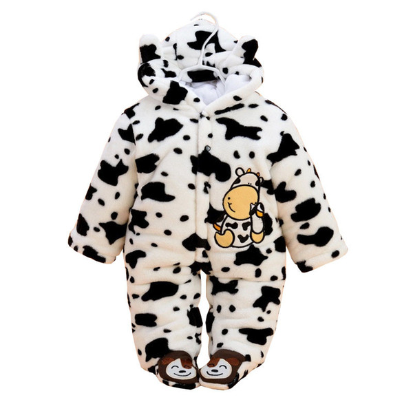 good qulaity Baby Girl Rompers Winter Costume Baby Boys Clothes Long Sleeve Warm Bebe Girls Clothing Animal Overall Baby Jumpsuit