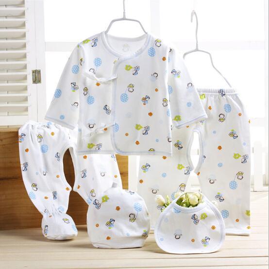 Wholesale cotton cute printing newborn clothes baby newborn set