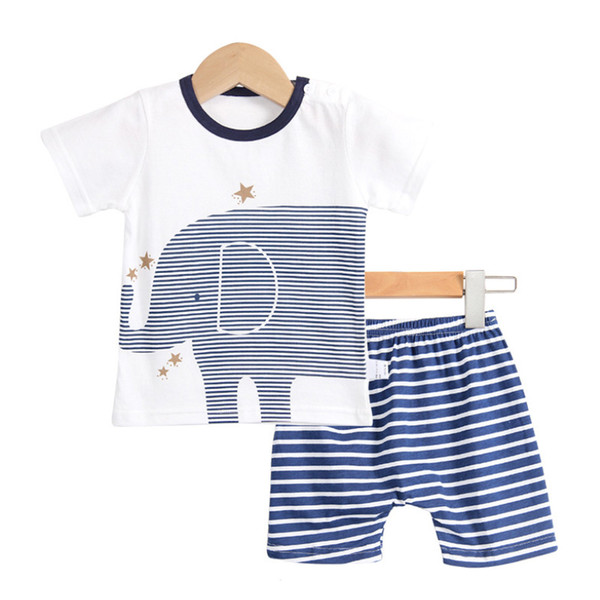 Whosesale Summer Children's Short Sleeve Suit Summer Baby's Clothing